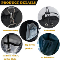 Water bottle bag, messenger bag