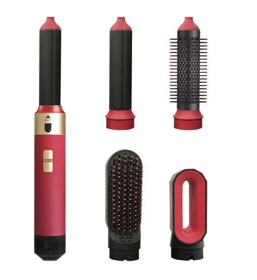 💕💨 GlamWave 5-in-1 Hot Air Styler – Dry, Curl, Straighten & Shine! ✨