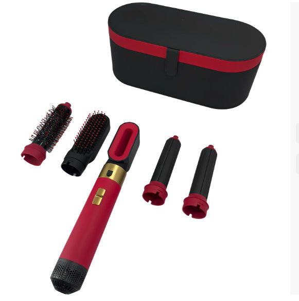 💕💨 GlamWave 5-in-1 Hot Air Styler – Dry, Curl, Straighten & Shine! ✨